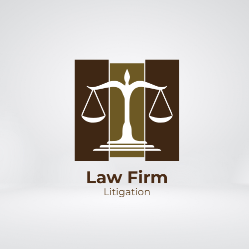 Law Firm Litigation Logo Template