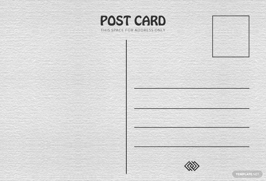 Printable Postcard Template