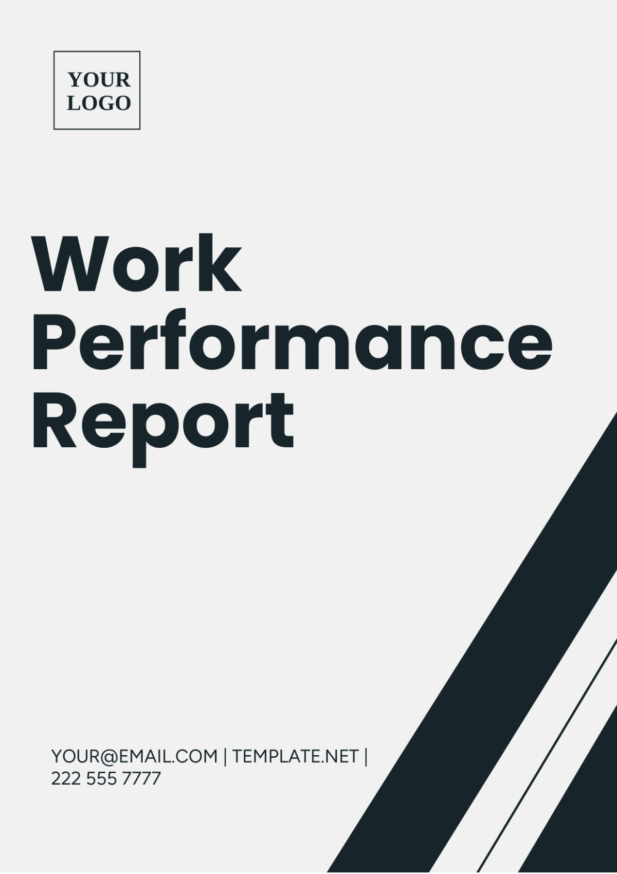 Work Performance Report Template