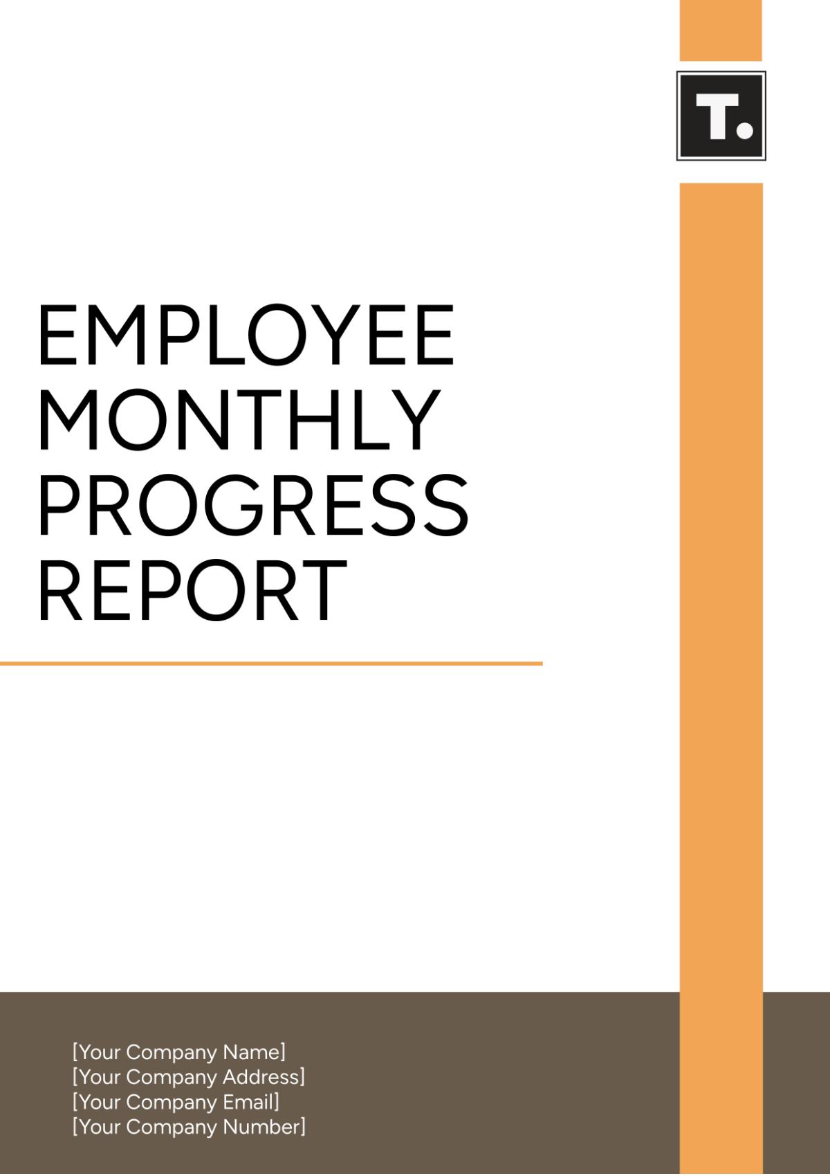 Employee Monthly Progress Report Template - Edit Online & Download