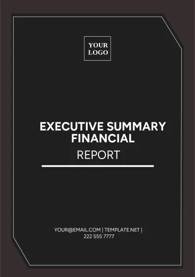 Free Executive Summary Financial Report Template to Edit Online