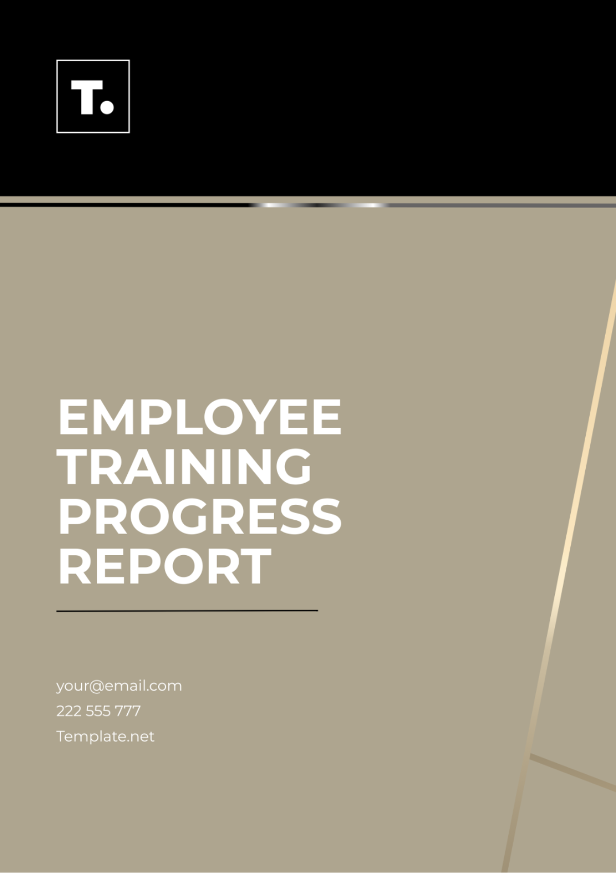 Employee Training Progress Report Template