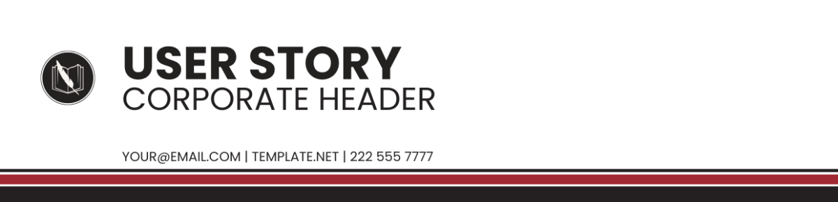 User Story Corporate Header Template