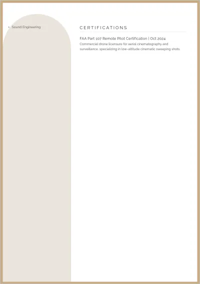 Free Student Video ATS Resume Template, AI Resume Builder