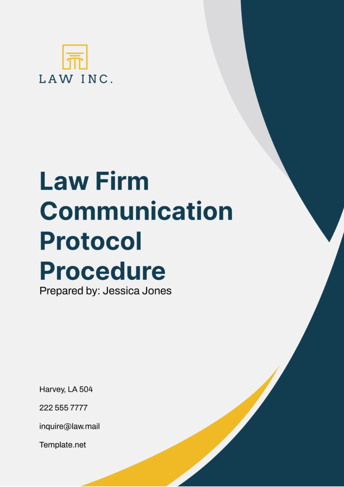 Law Firm Communication Protocol Procedure Template - Edit Online & Download