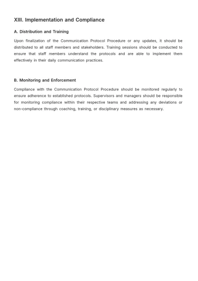 Free Law Firm Communication Protocol Procedure Template to Edit Online