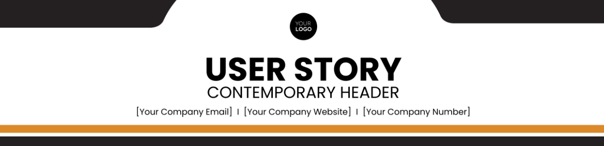 User Story Contemporary Header