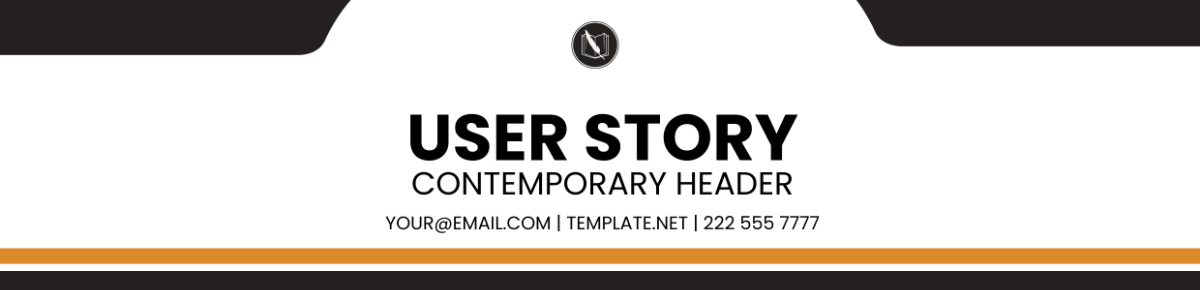 Free User Story Contemporary Header Template