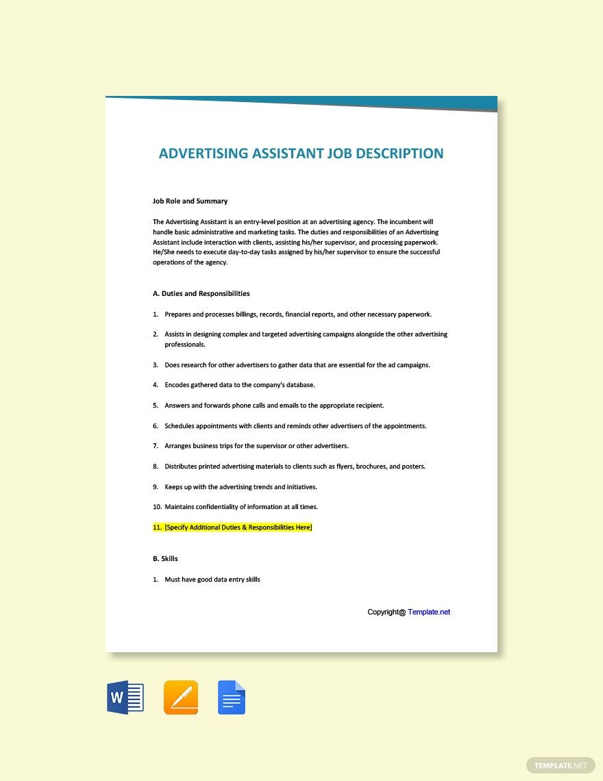 advertising-assistant-templates-design-free-download-template