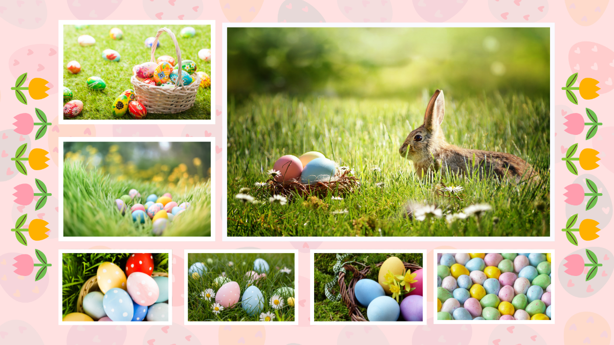 Easter Collage Background