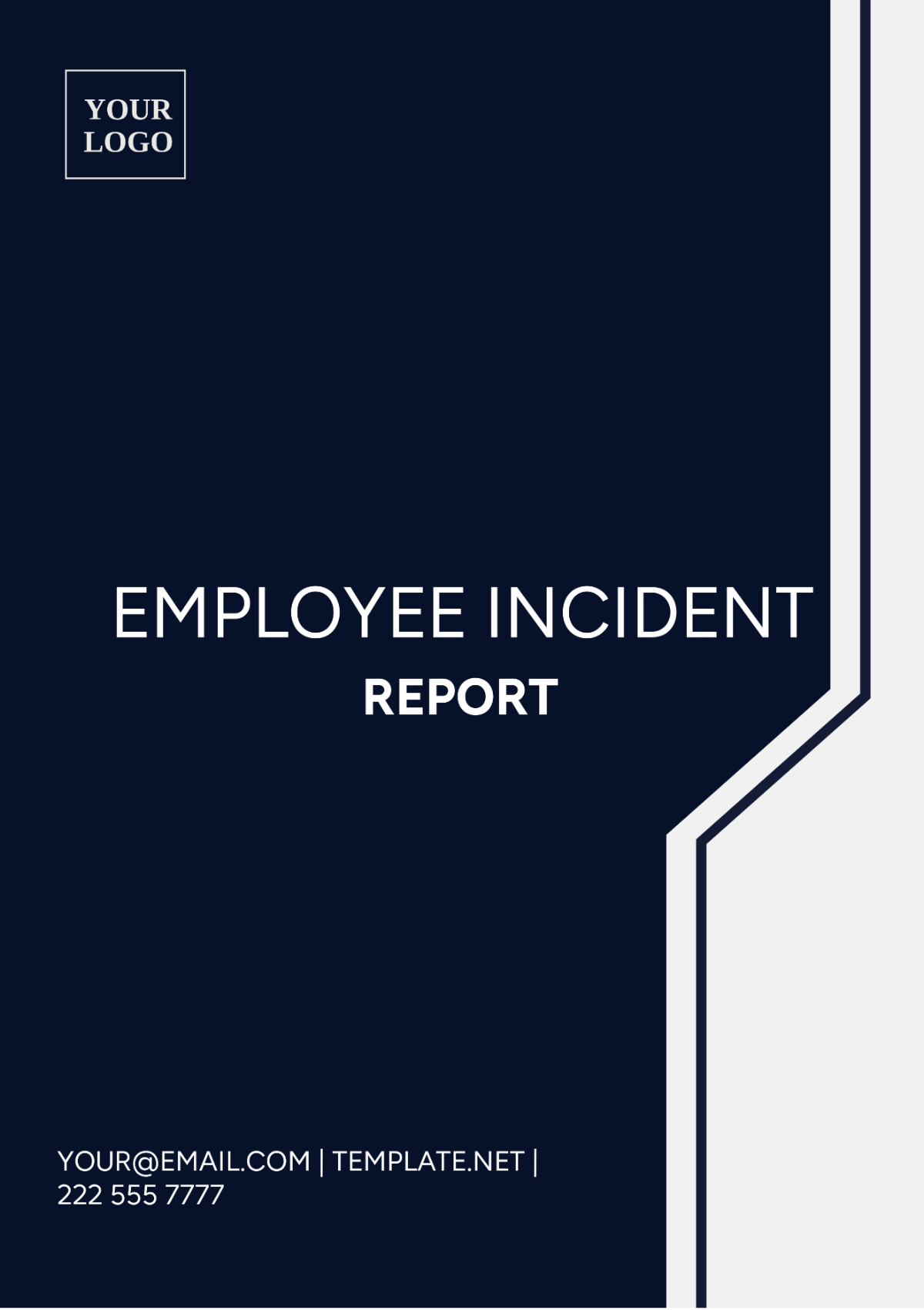 Employee Incident Report Template