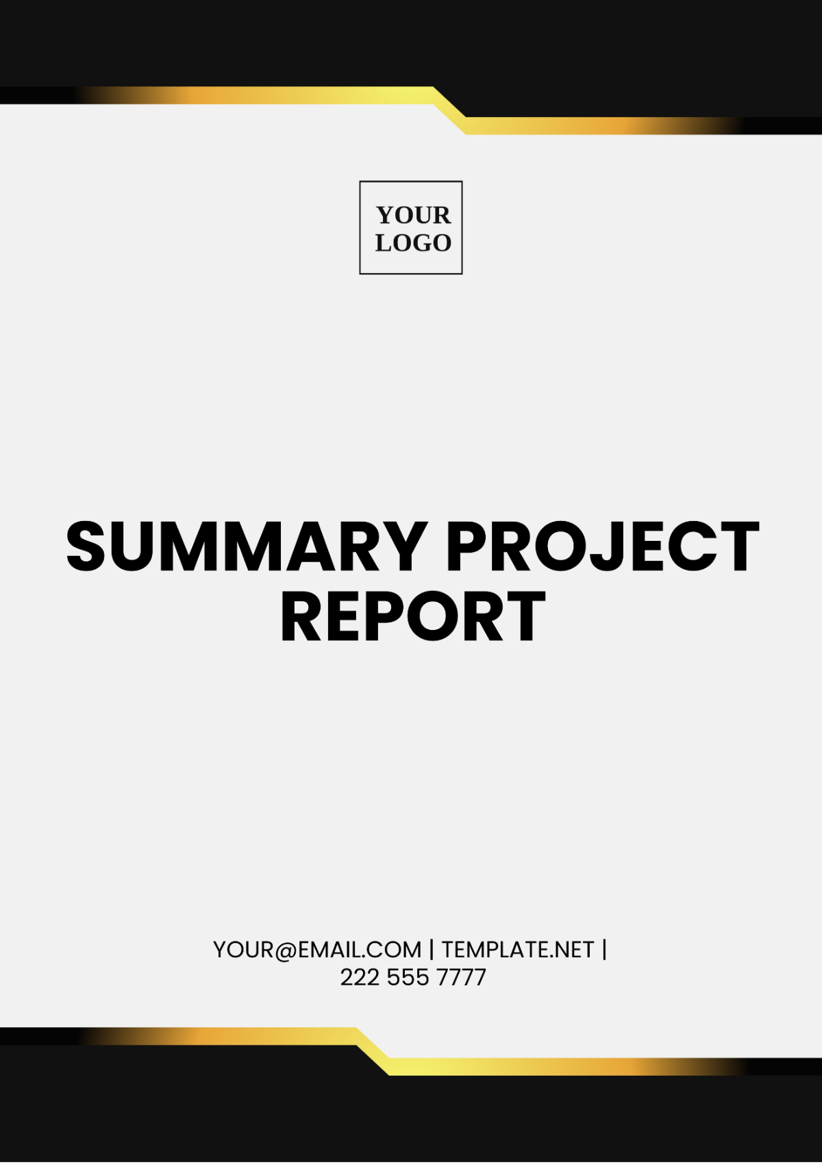 Summary Project Report Template - Edit Online & Download