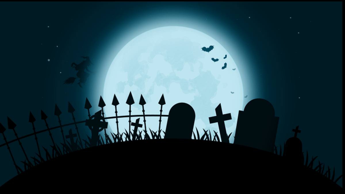 Halloween Graveyard Background
