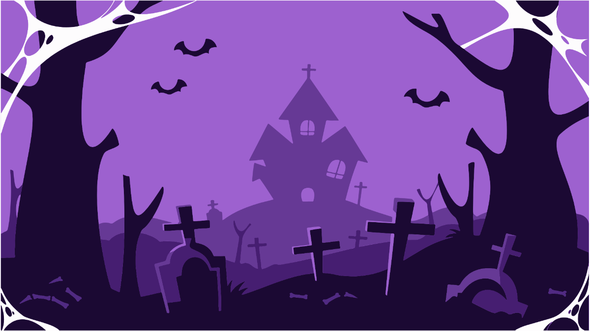 Halloween Graveyard Background