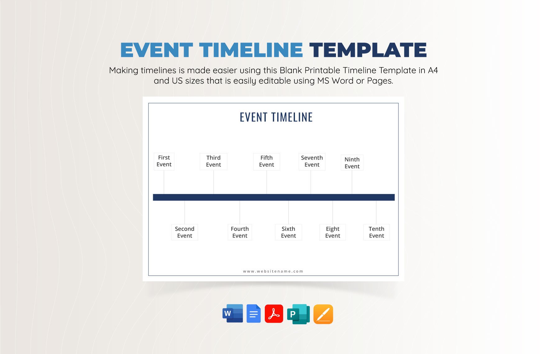 Event Timeline Template