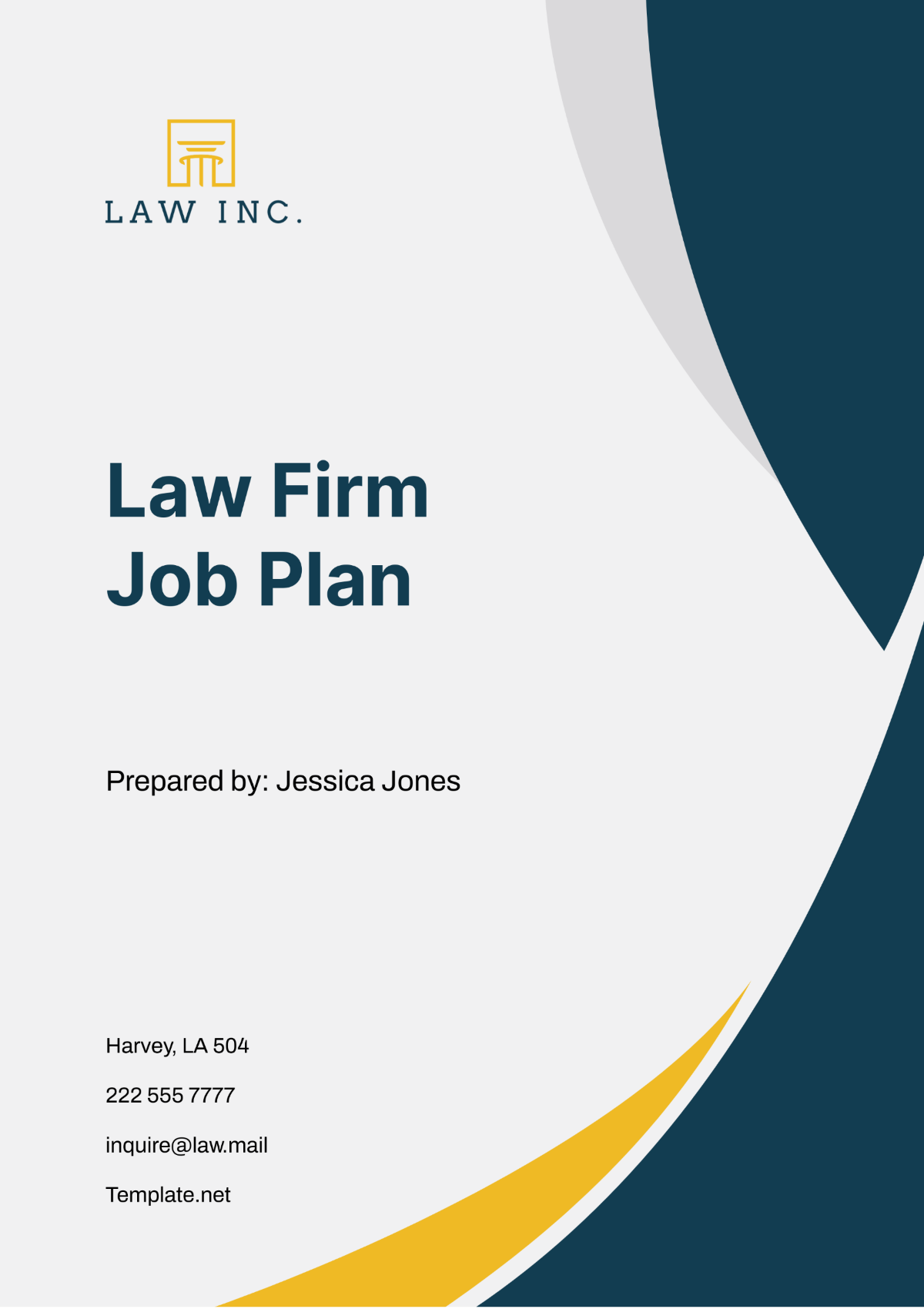 Law Firm Job Plan Template Edit Online Download Example Template net