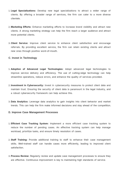 Free Law Firm Summary Report Template to Edit Online