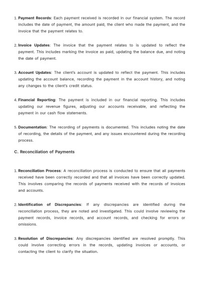 Free Law Firm Billing Procedure Template to Edit Online