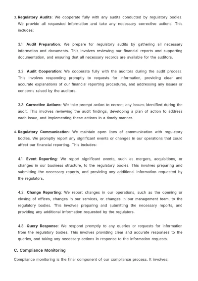 Free Law Firm Financial Reporting Procedure Template to Edit Online