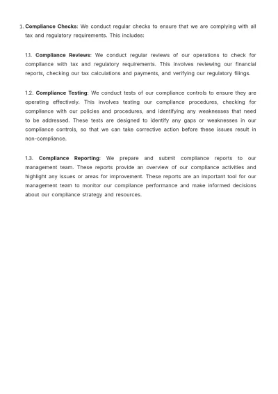 Free Law Firm Financial Reporting Procedure Template to Edit Online
