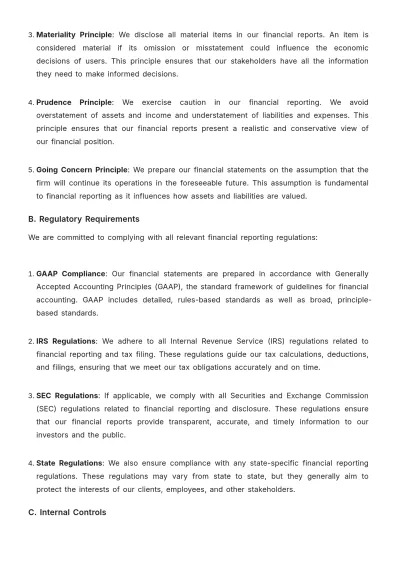 Free Law Firm Financial Reporting Procedure Template to Edit Online