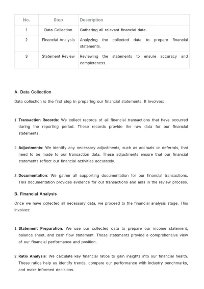 Free Law Firm Financial Reporting Procedure Template to Edit Online