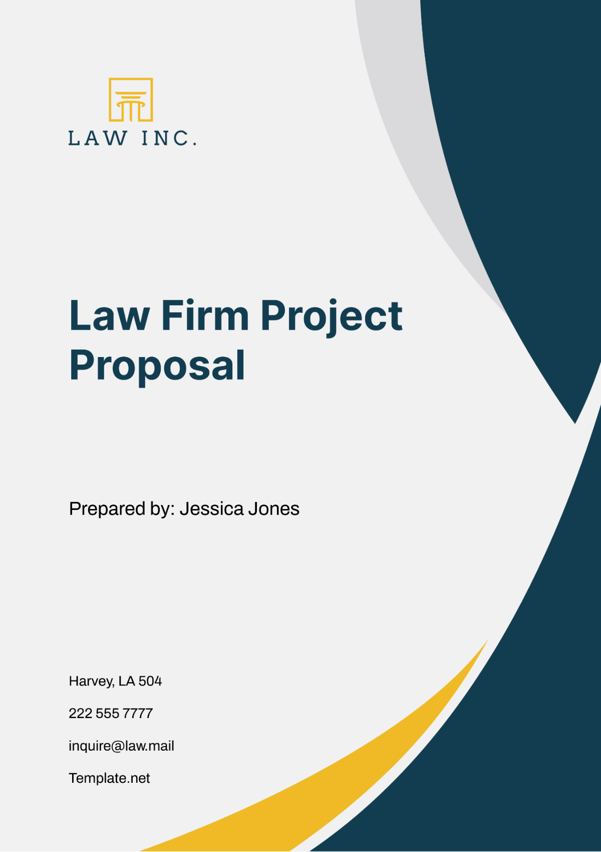 Law Firm Project Proposal Template - Edit Online & Download