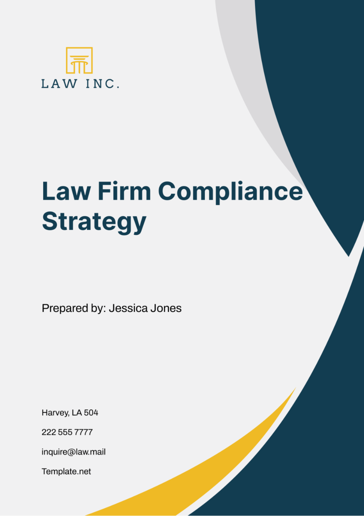 Law Firm Compliance Strategy Template - Edit Online & Download