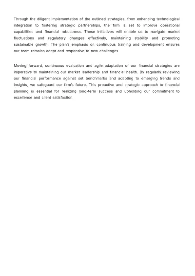 Free Law Firm Financial Strategy Template to Edit Online