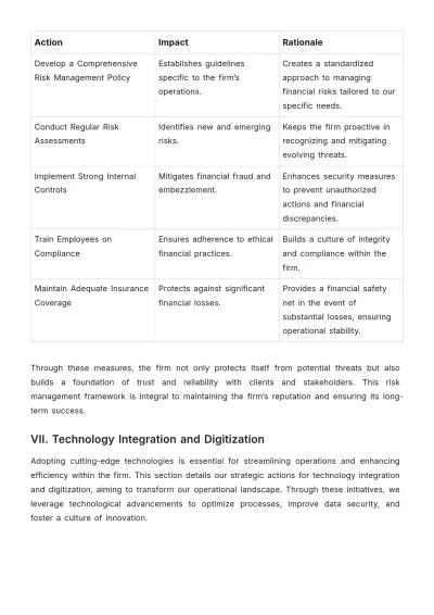 Free Law Firm Financial Strategy Template to Edit Online