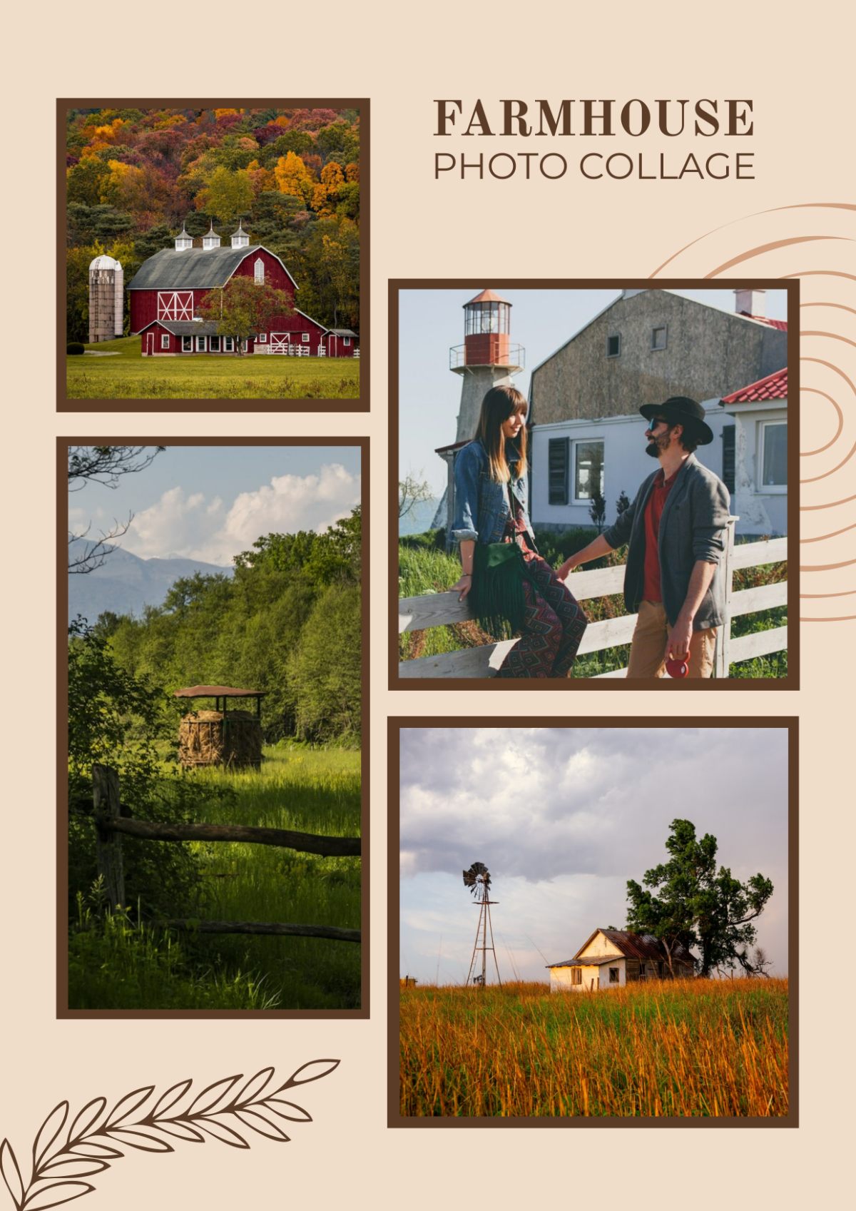 Farmhouse Photo Collage Template