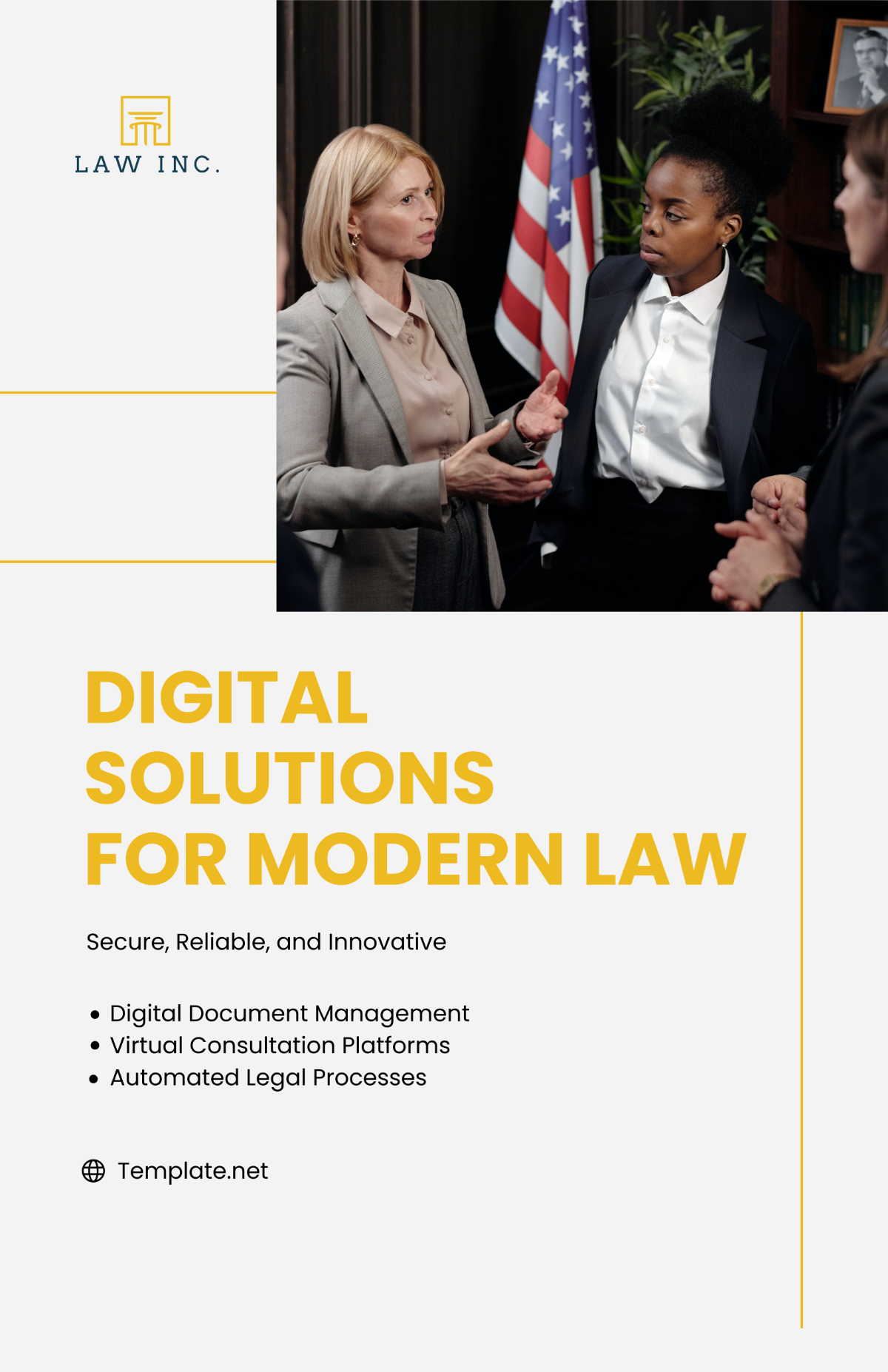 Law Firm Digital Poster Template