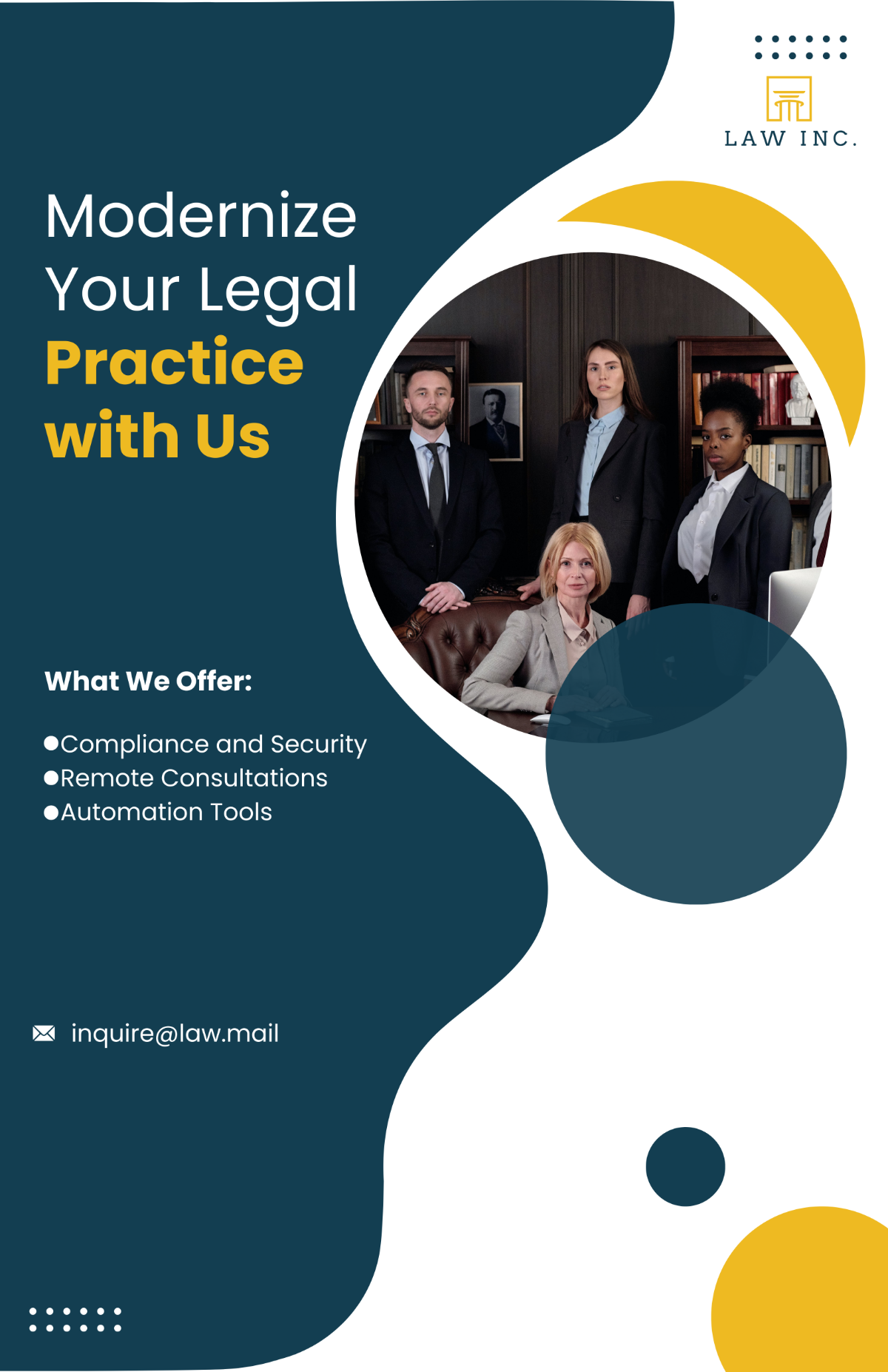 Law Firm Legal Poster Template