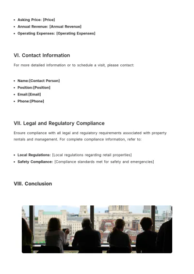 Free Fact Sheet For Retail Property Template to Edit Online