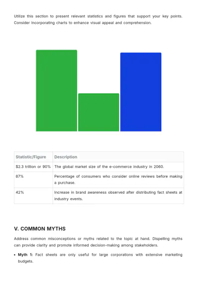 Free Fact Sheet Template to Edit Online