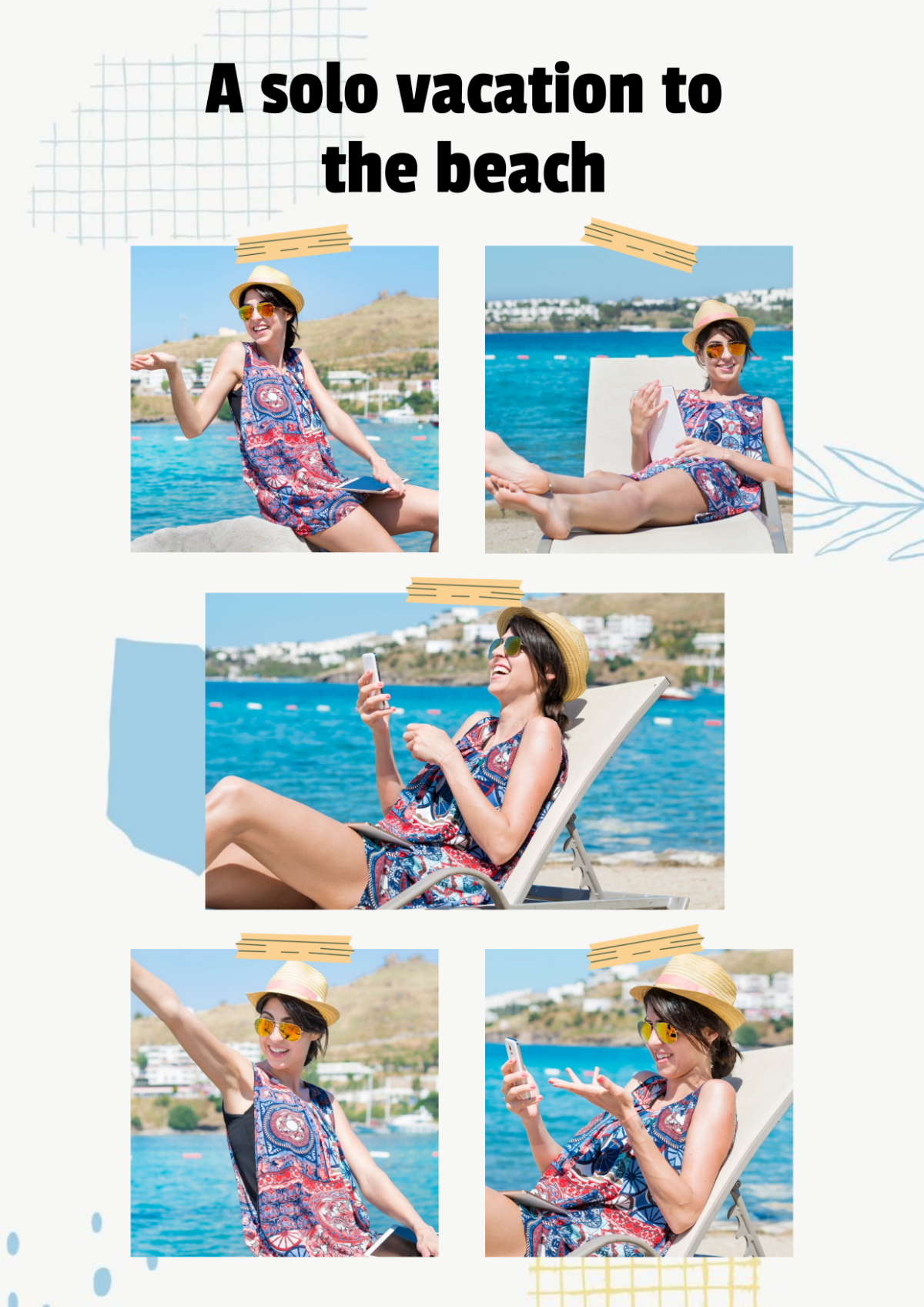 Vacation Photo Collage Template