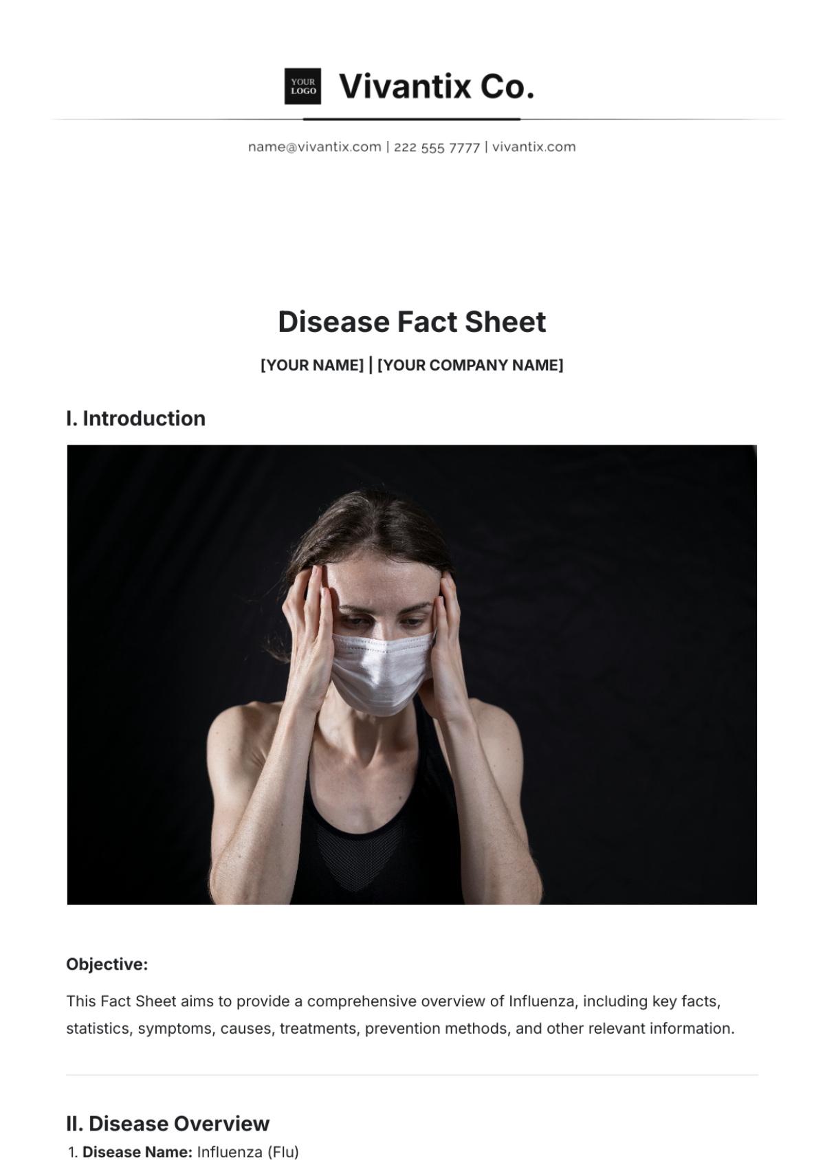 Disease Fact Sheet Template