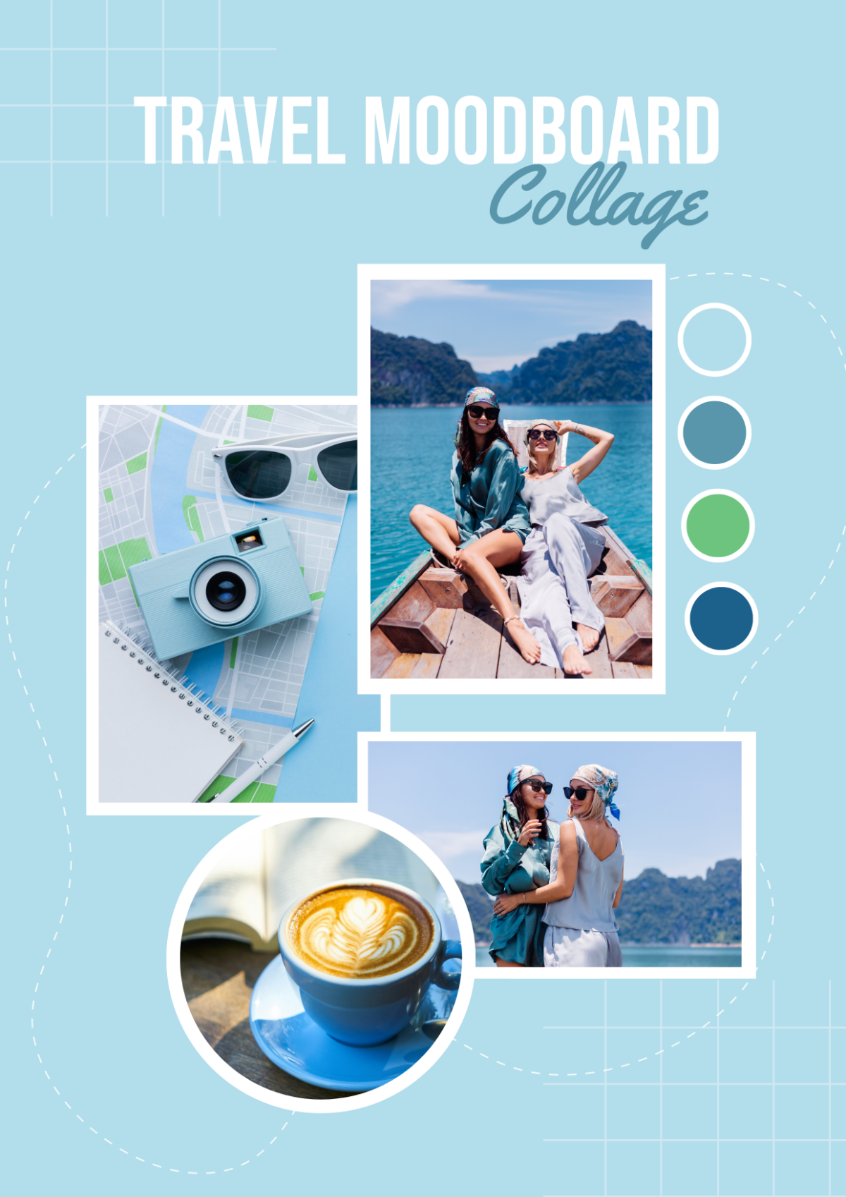 Travel Moodboard Photo Collage Template