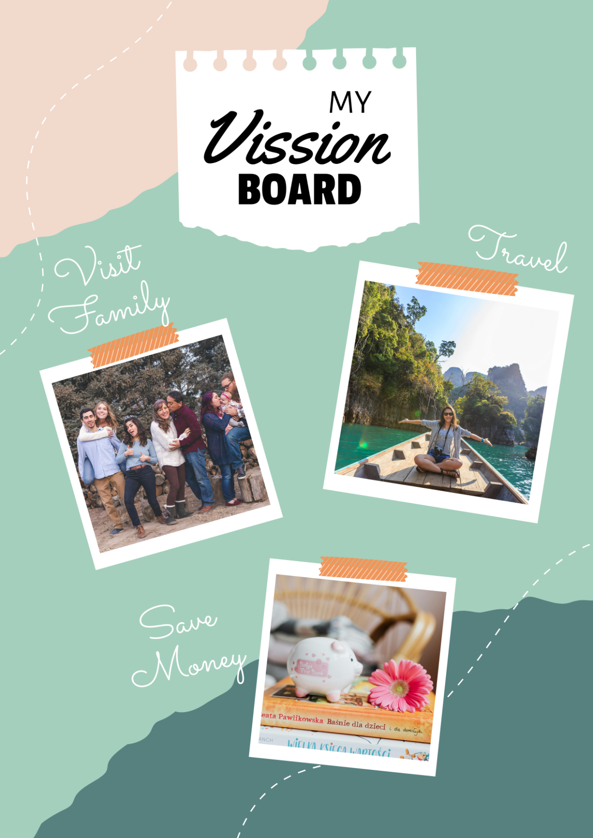 Vision Board Photo Collage Template