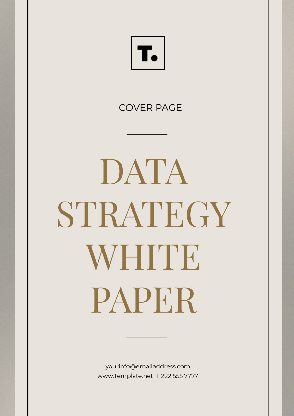 Data Strategy White Paper Cover Page