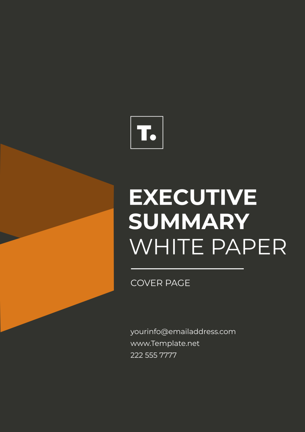 Executive Summary White Paper Cover Page