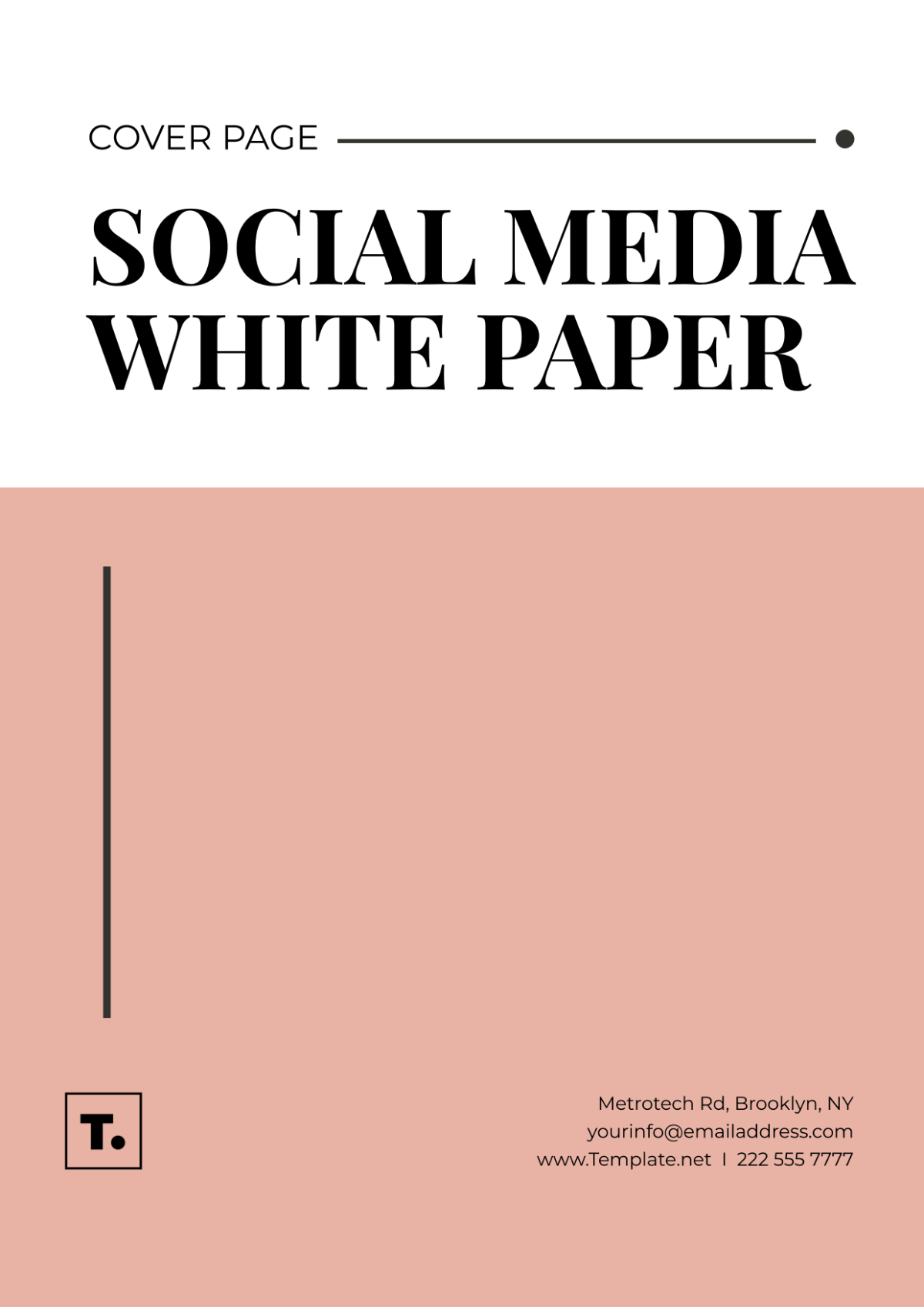 Social Media White Paper Cover Page