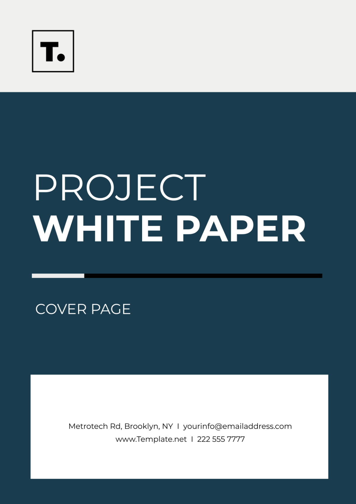Project White Paper Cover Page