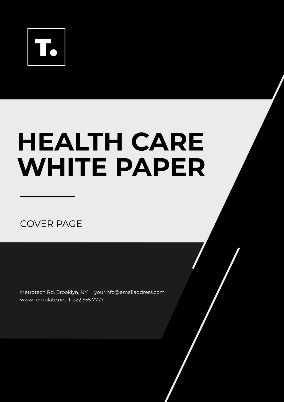 Healthcare White Paper Cover Page