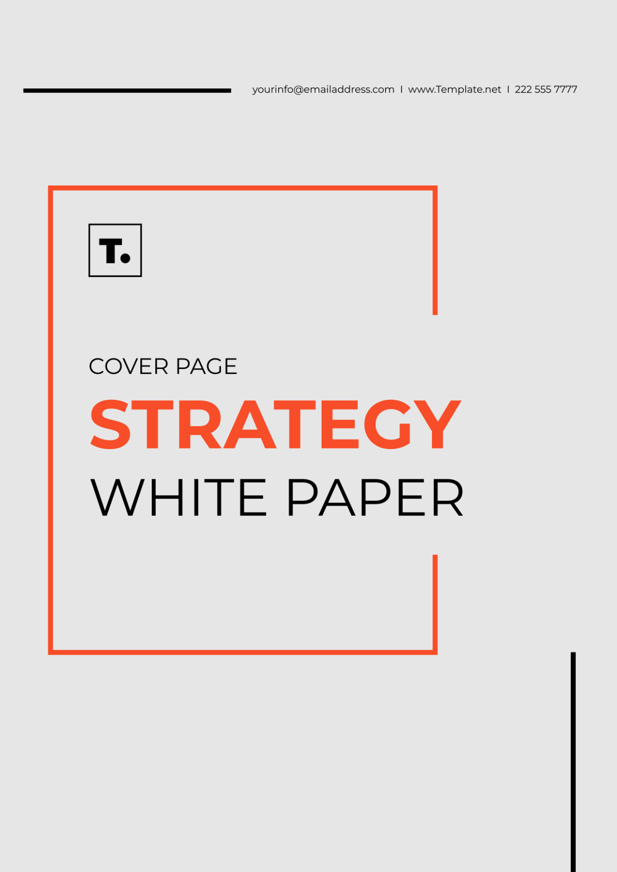 Strategy White Paper Cover Page