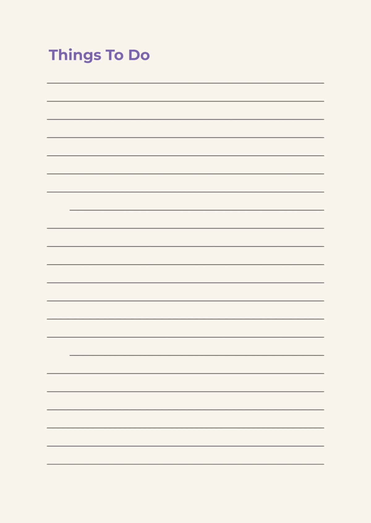 Free Lined Notebook Journals Template to Edit Online