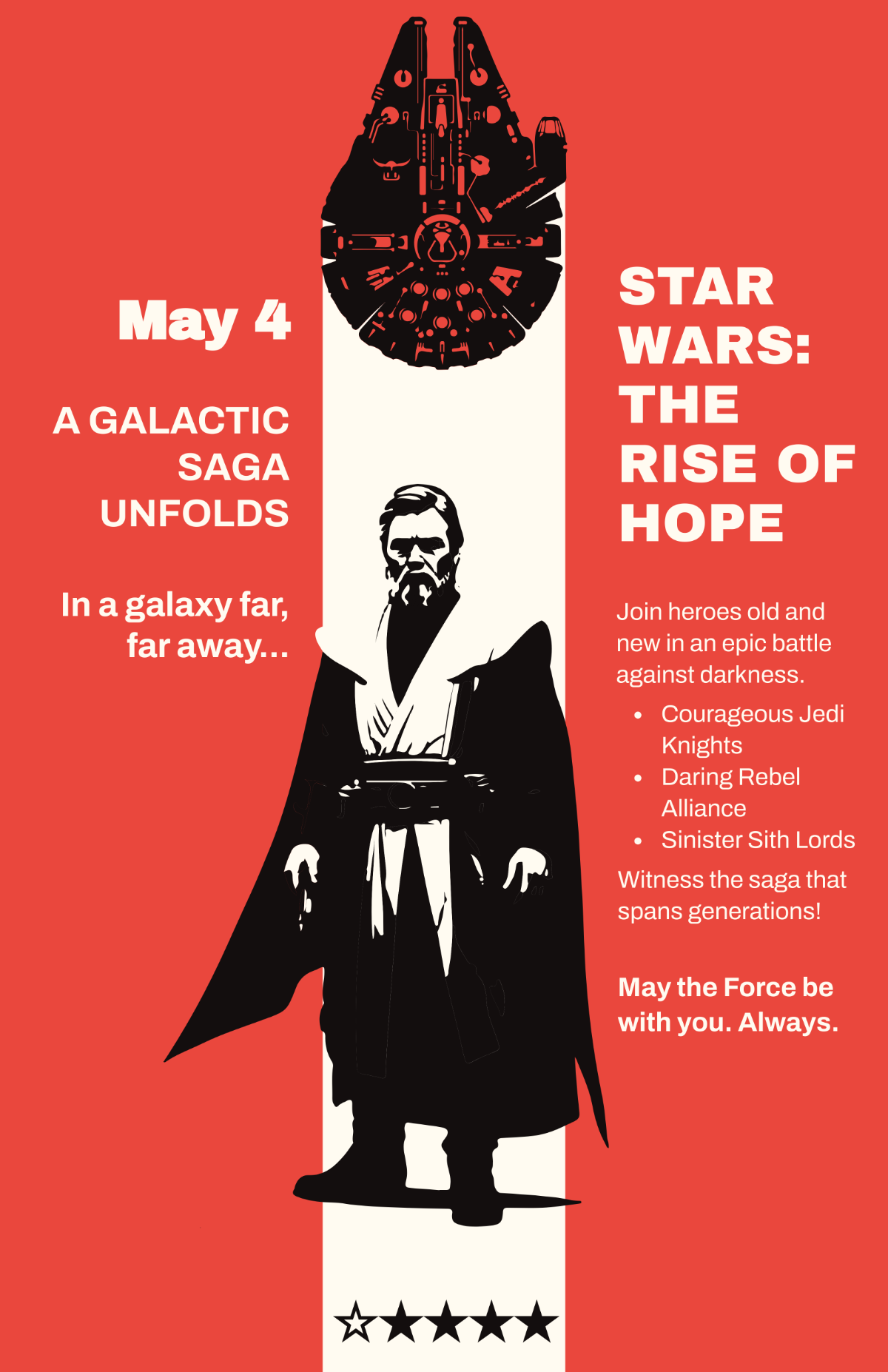 Star Wars Framed Movie Poster Template