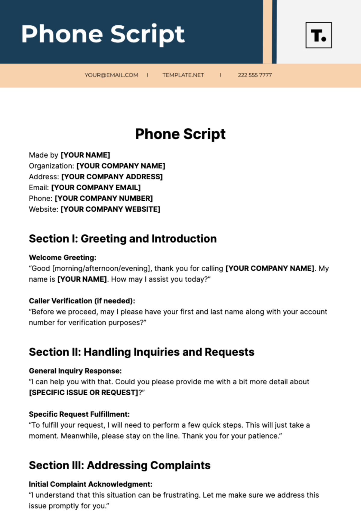 Page 4 FREE Script Templates & Examples - Edit Online & Download