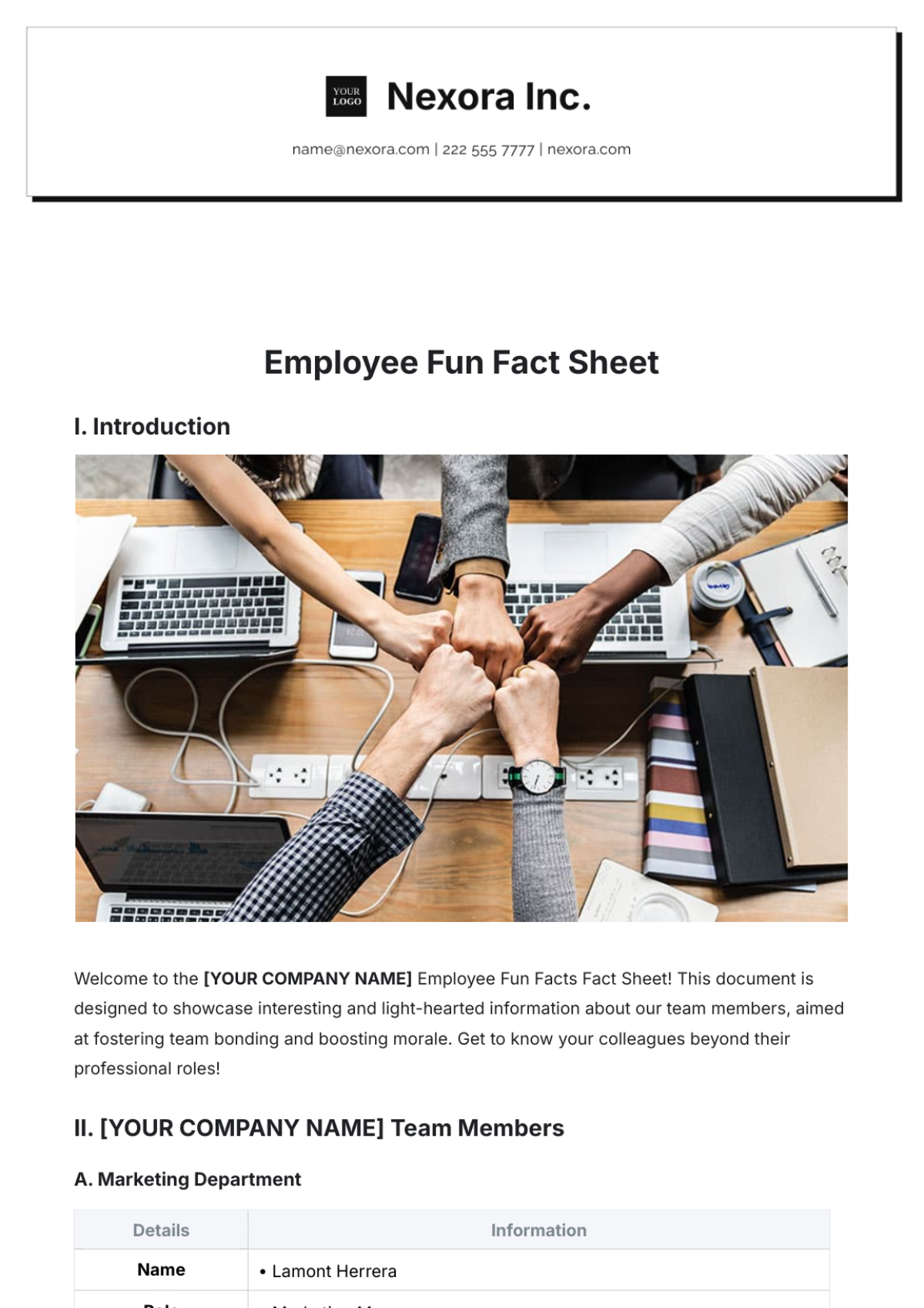 FREE Fact Sheet Templates Blank Fact Sheet Template – Your Guide to Top ...