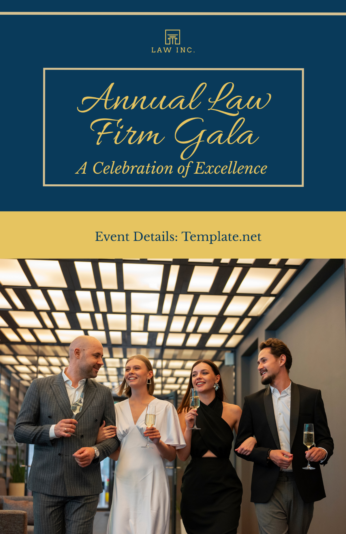 Law Firm Event Poster Template